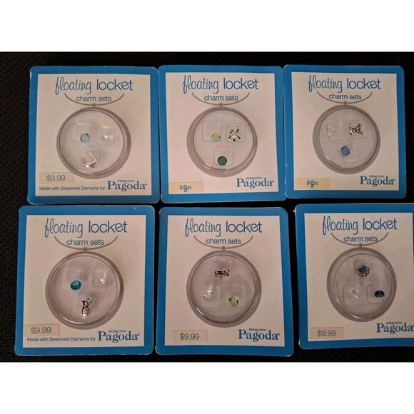 Pagoda ANIMAL Floating Locket Round Sequin Pendant With 20" Chain CHOOSE 3 ACCES - Picture 6 of 7